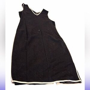 LIDA BADAY Dress V-Neck Sleeveless Black Sz 14